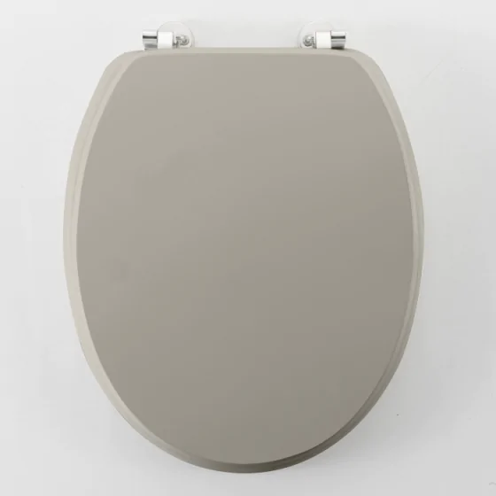 Abattant wc charnieres metal 37.5 x 46 cm mdf uni mat matteis Taupe