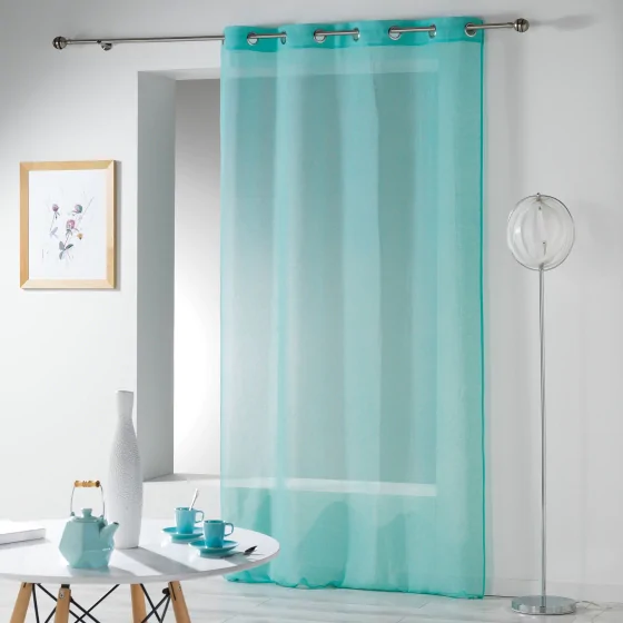 Panneau a oeillets 140 x 280 cm etamine crash telma Bleu