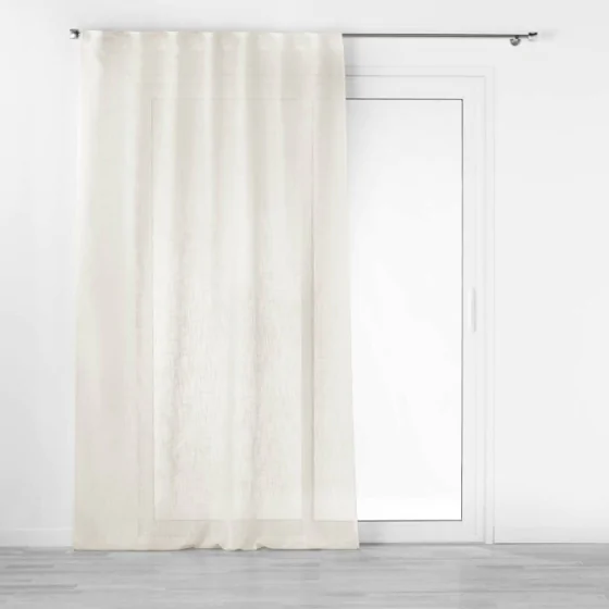 Panneau a passants caches 140 x 240 cm effet lin tisse haltona Naturel