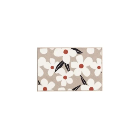 Tapis rectangle 40 x 60 cm imprime darcy Naturel
