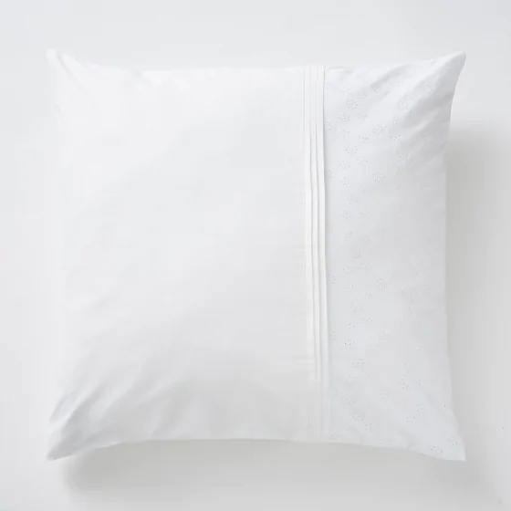 Taie d'oreiller 57 fils 63 x 63 cm jeanne coco Blanc