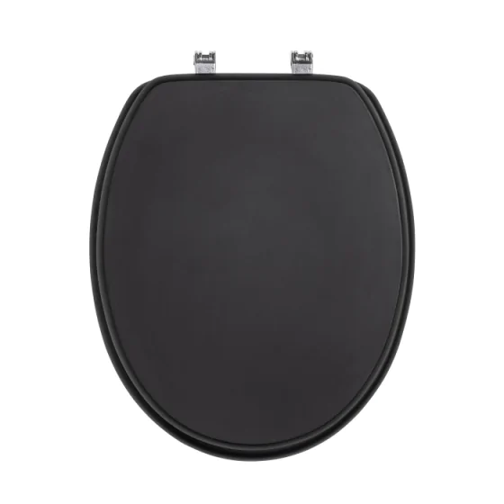 Abatt. wc charn. metal/abs fdc 18 pouces mdf uni mat matty Noir