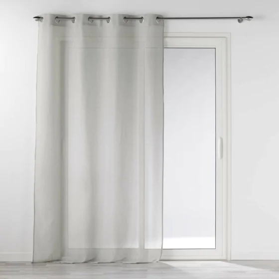 Panneau a oeillets 140 x 240 cm polycoton selena Gris
