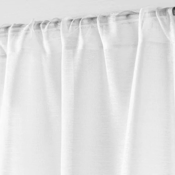 Panneau passe tringle 90 x 200 cm voile sable lissea Blanc