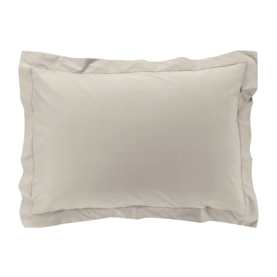 Taie d'oreiller 50 x 70 cm en percale uni 78 fils Lin