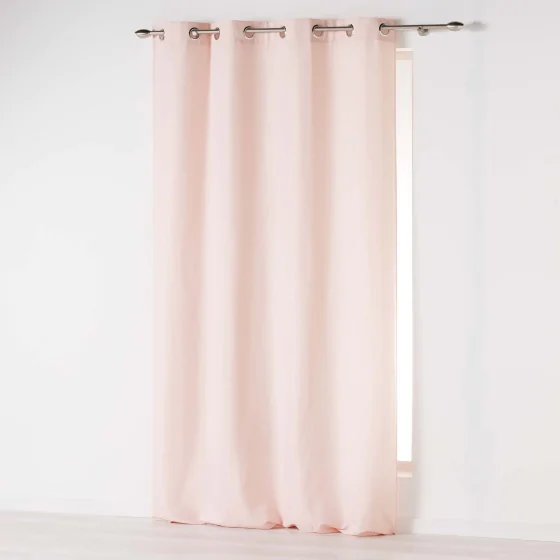 Rideau uni 140 x 260 cm Absolu en microfibre Rose