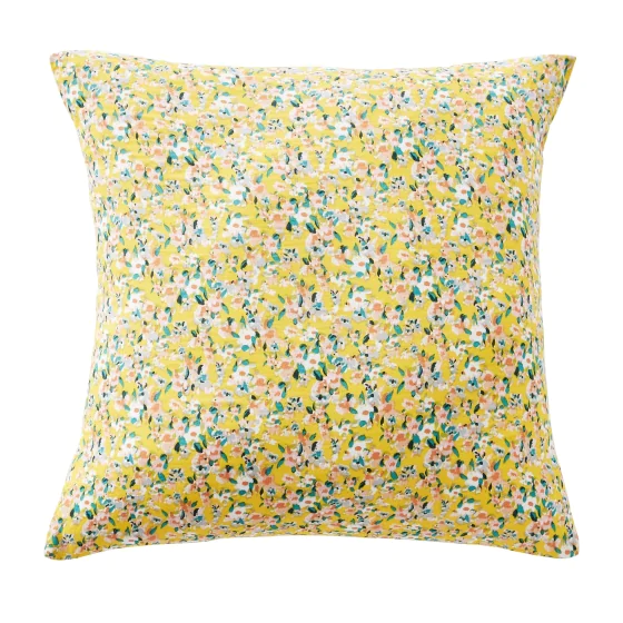 Taie d'oreiller 60x60 cm en double gaze de coton imprimée Manon