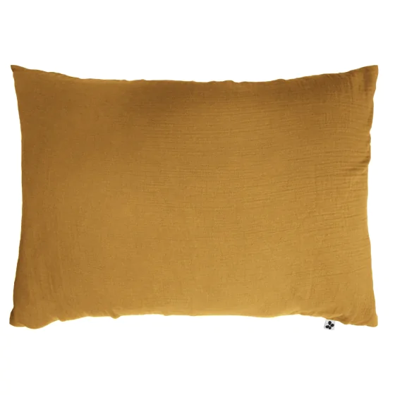 Taie d'oreiller en double gaze de coton – 50 x 70 cm – Safran