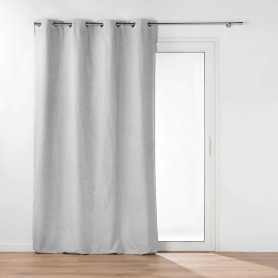 Rideau occultant/thermique/phonique doublure amovible 140 x 260 cm Coverline Gris