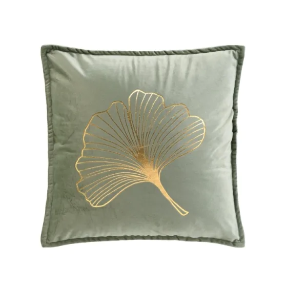 Coussin dehoussable compresse 45 x 45 cm velours imp. metallise glama des. place Sans