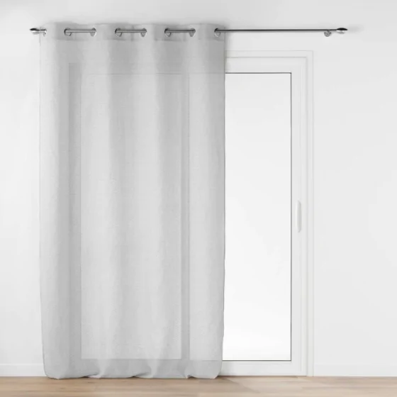 Panneau a oeillets 140 x 240 cm tisse jacquard ophelia Gris