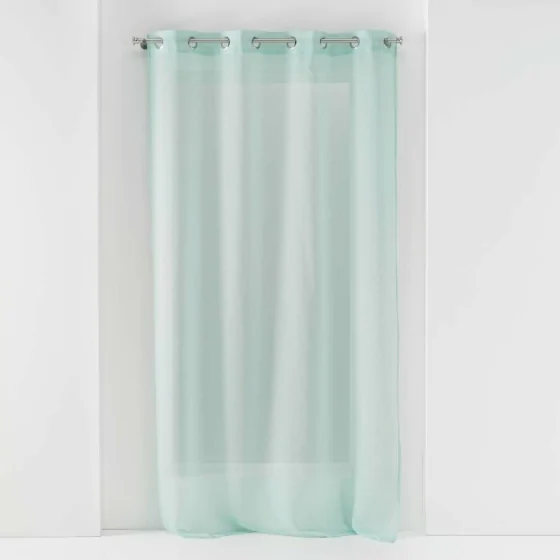 Voilage a oeillets 140 x 240 cm voile sablé Sandra Menthe