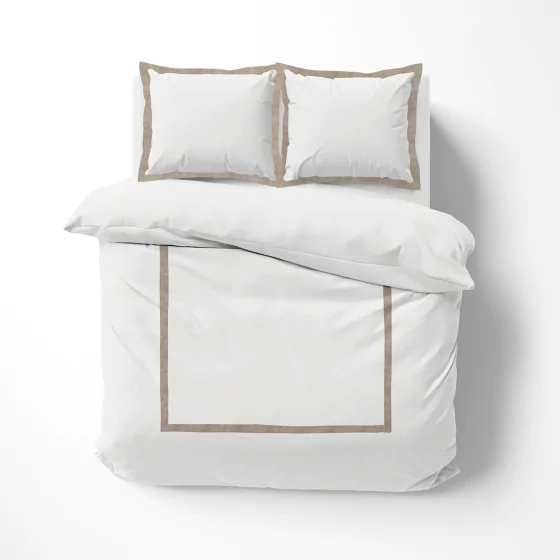 Raffinement Naturel - Housse de Couette Lauraline 240 x 220 cm en Coton et Lin