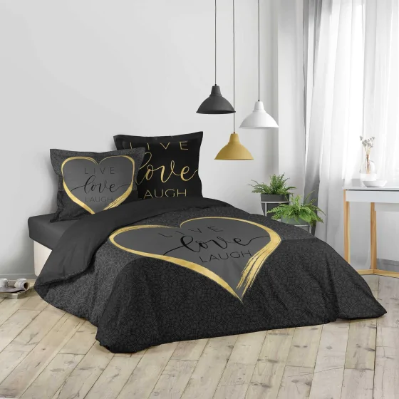 parure 3 p. 240 x 220 cm imprime 42 fils dessin place crazy love