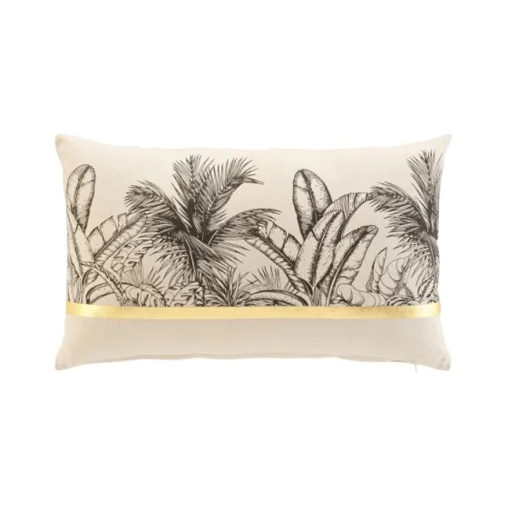 Coussin dehoussable compresse 30 x 50 cm coton/polyester imp. papaya des place Sans