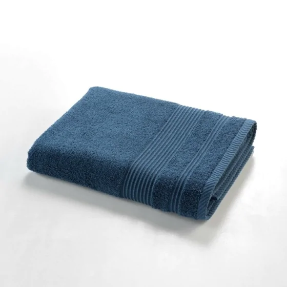 Drap de Douche 70x130 cm - Éponge Unie Tendresse Saphir 600g/m²