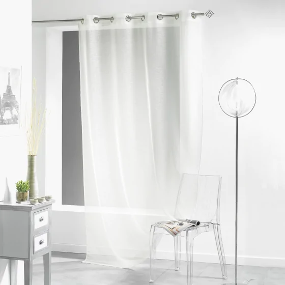 Panneau a oeillets 140 x 240 cm voile sable lissea Naturel