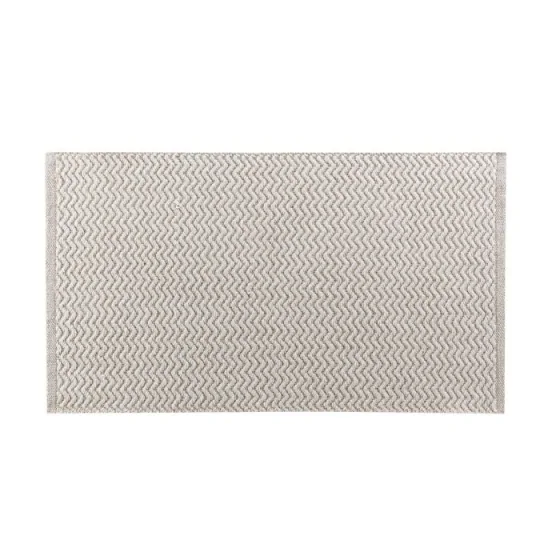 Tapis rectangle 50 x 80 cm coton/polyester tisse flavio Sans