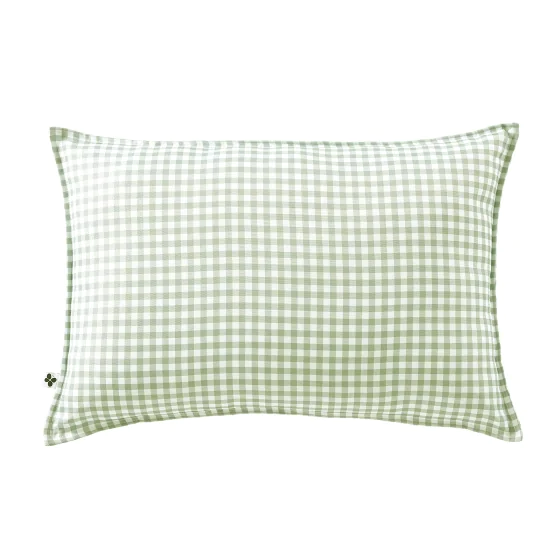 Housse de coussin 40 x 60 cm polyester imprimé + enduction vickie eucalyptus