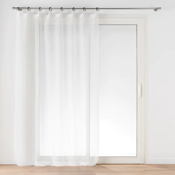 Voilage a oeillets plastique 140 x 240 cm voile tissé Davina