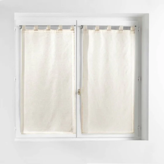 Paire droite passants 2 x 60 x 160 cm effet lin tisse norine Sans