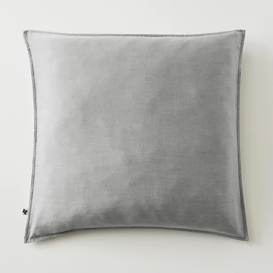 Taie d’oreiller 63 x 63 cm en Lyocell - Modèle Lysandre Gris