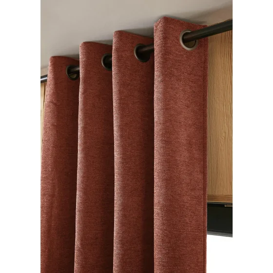 Rideau Petite Hauteur 140 x 180 cm – Occultant & Thermique Bjorn Terracotta