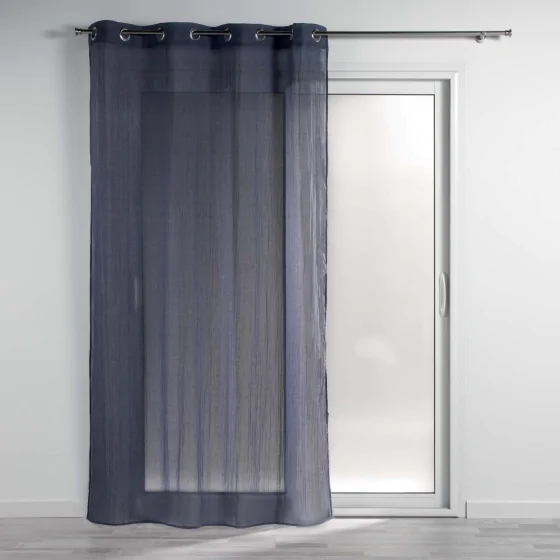 Panneau a oeillets 140 x 240 cm polycoton uni mitsy Marine