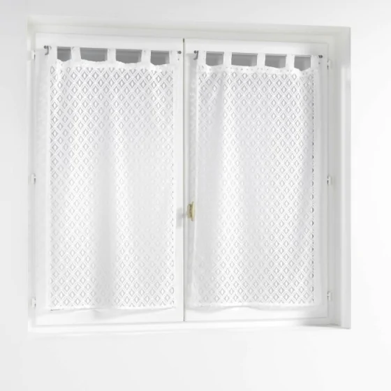 Paire droite passants 2 x 60 x 160 cm maille odilia Sans