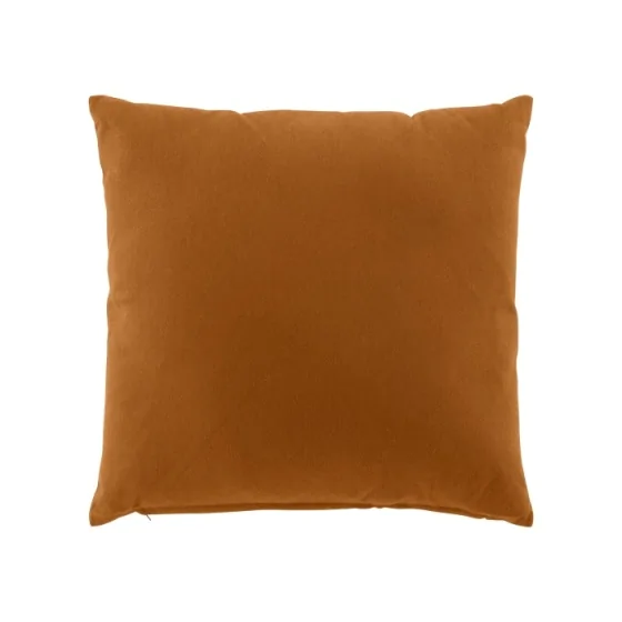 Coussin dehoussable 45 x 45 cm coton/polyester recycle twily Camel