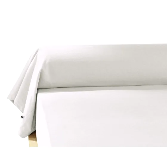 Taie de traversin flanelle 85 x 185 cm candice neige Blanc