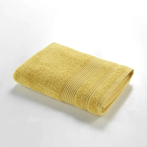 Drap de douche 70 x 130 cm eponge unie tendresse Mimosa
