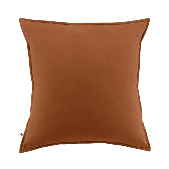 Taie d'oreiller chaude flanelle 63 x 63 cm Candice Orange