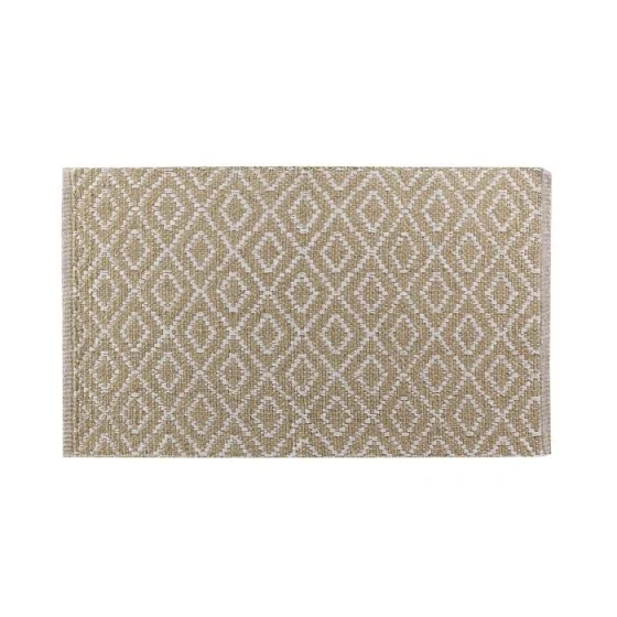 Tapis rectangle 50 x 80 cm coton/polyester tisse lazaro Sans