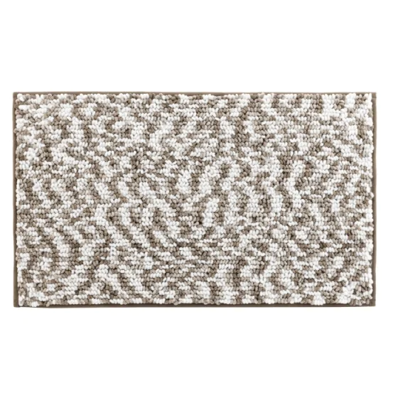 Tapis de bain 45 x 75 cm microfibre tricolore friza Sable/marron