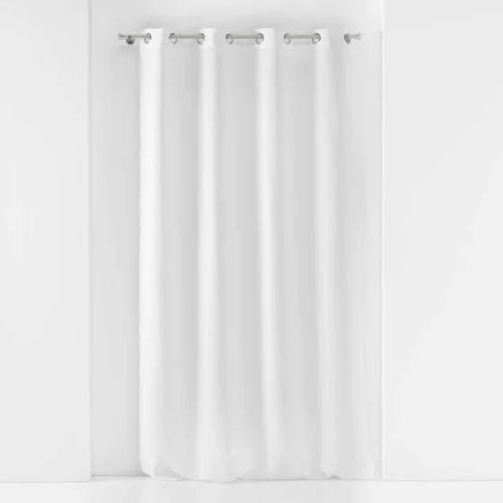 Voilage à oeillets 140 x 240 cm voile tissé Soane Blanc