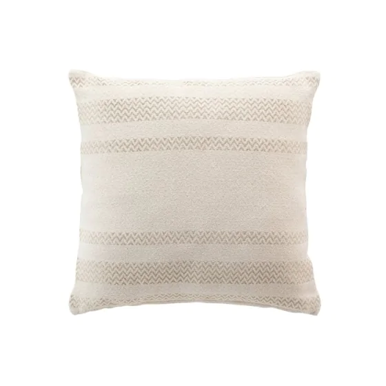 Coussin dehoussable compresse 40 x 40 cm coton jacquard+fils metallises doreline Sans