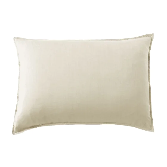 Taie d'Oreiller 50 x 70 cm en Lyocell Uni Lysandre Pampa