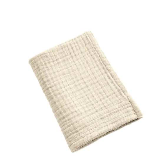 Serviette Invité Gaïa 30 x 50 cm – Gaze de Coton Unie Pampa