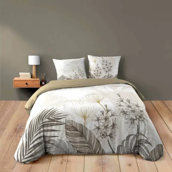 Housse de couette 260 x 240 cm coton 42 fils + 2 taies Bastille
