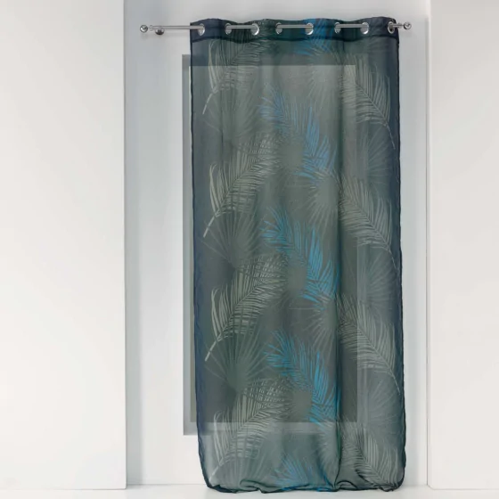 Voilage a oeillets 140 x 240 cm voile sable imprime malyssa