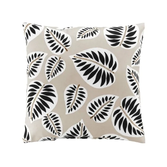 Coussin 45 x 45 cm polyester imprime alma Noir