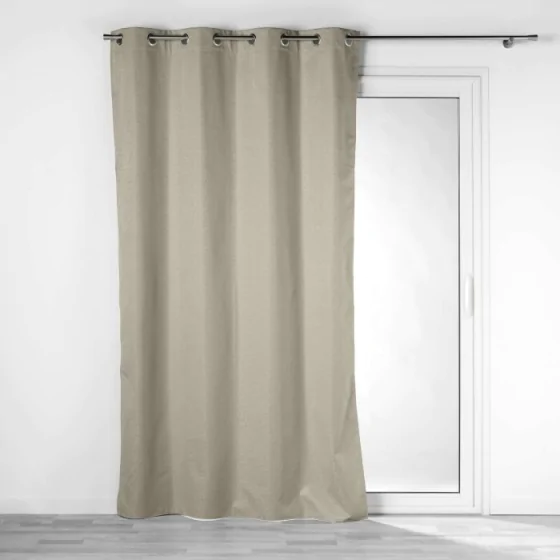 Rideau isolant phonique thermique occultant 140 x 260 cm Darko Noisette