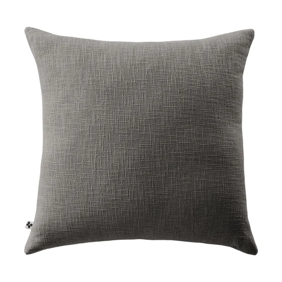 Coussin Déhoussable 45 x 45 cm 100% coton Sixtine Ardoise