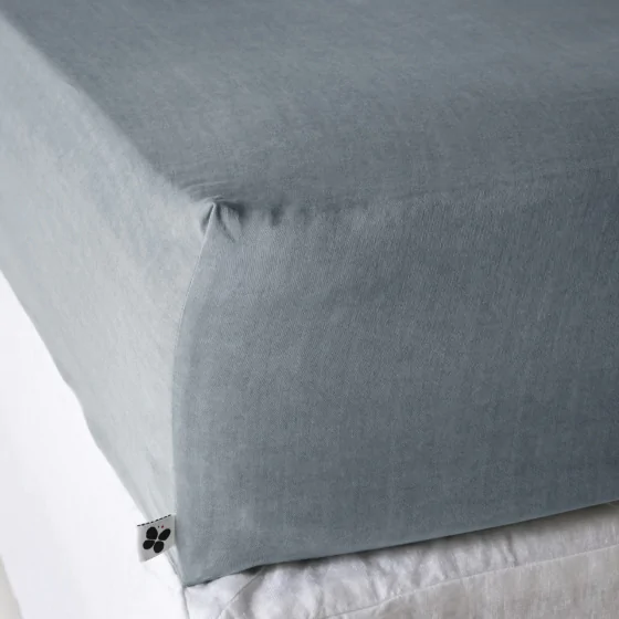 Drap Housse 180 x 200 cm en Lyocell Uni Lysandre Stone