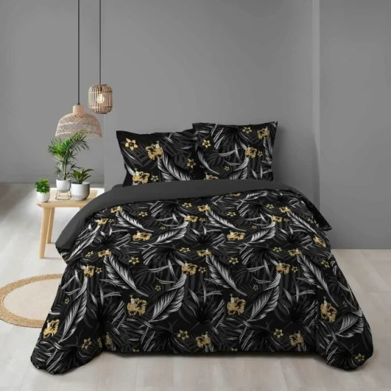 Housse de couette 260 x 240 cm coton 57 fils + 2 taies Parador