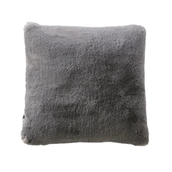  Coussin Déhoussable 45 x 45 cm en Fausse Fourrure – Loup Sven
