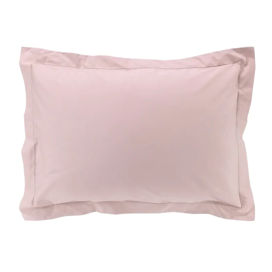 Taie d'oreiller 50 x 70 cm en percale uni 78 fils percaline Rose