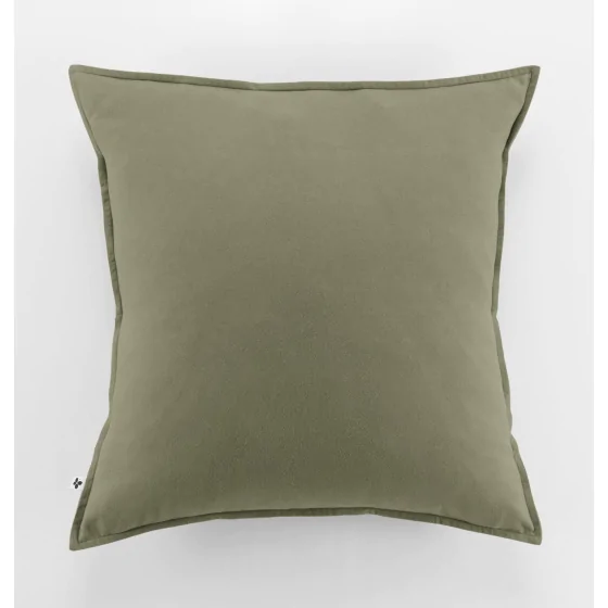Taie d'oreiller en flanelle chaude  63 x 63 cm candice romarin Kaki