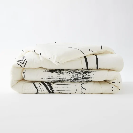 Couette tempérée imprimée 260 x 240 cm coton imprimé Berbere